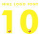 Nummernsatz "Nike Logo Font" + Teamlogo druck-guru