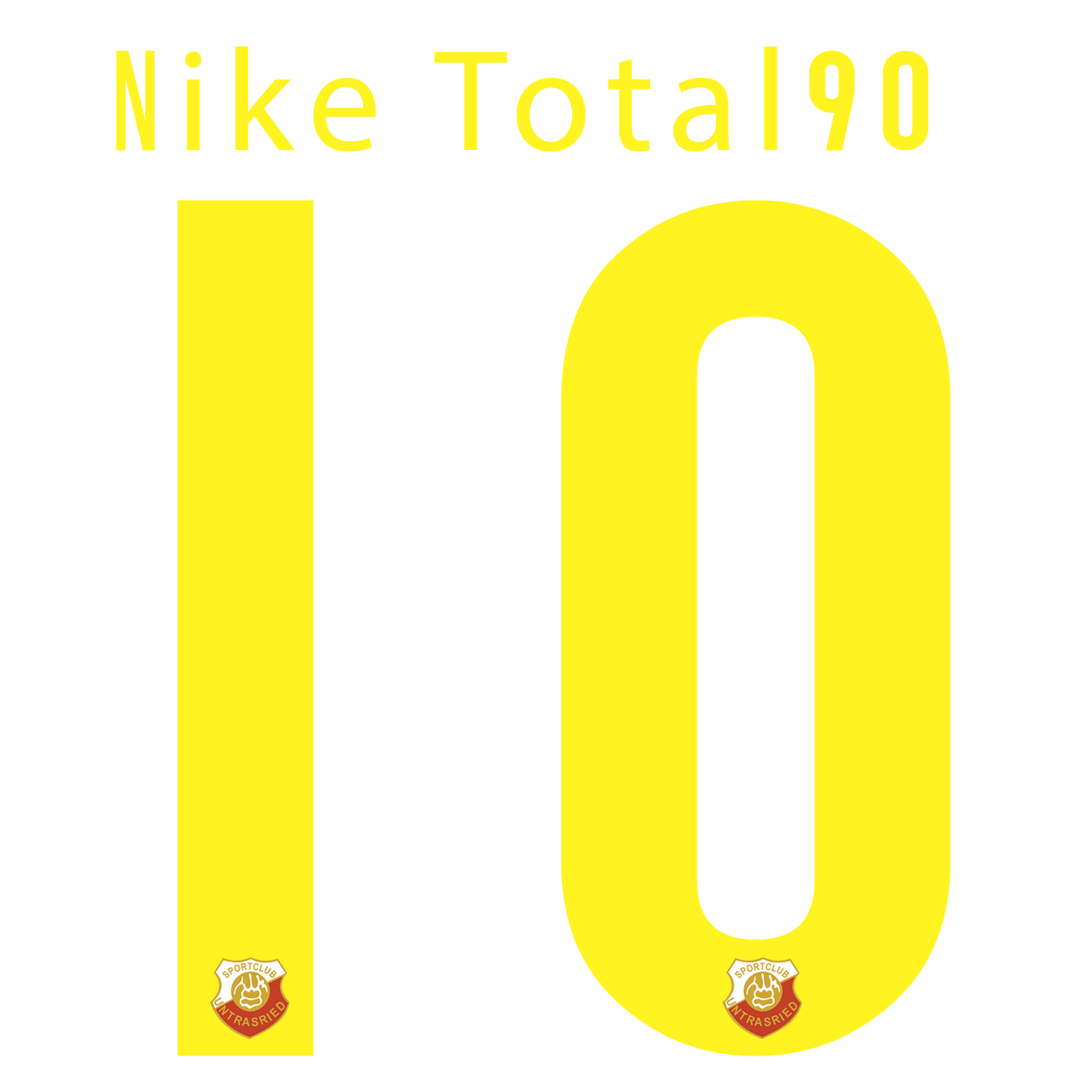 Nummernsatz "Nike Total 90" + Teamlogo druck-guru