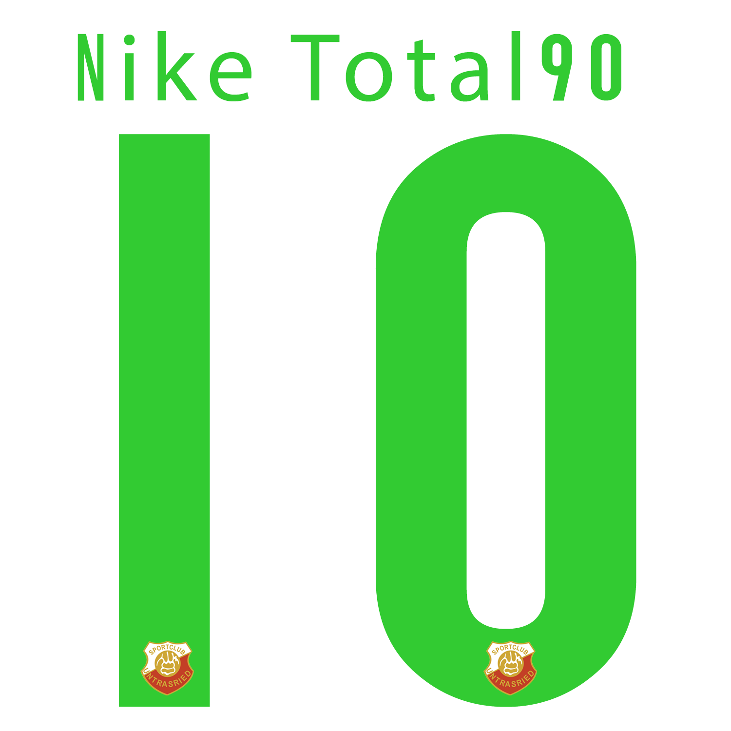 Nummernsatz "Nike Total 90" + Teamlogo druck-guru