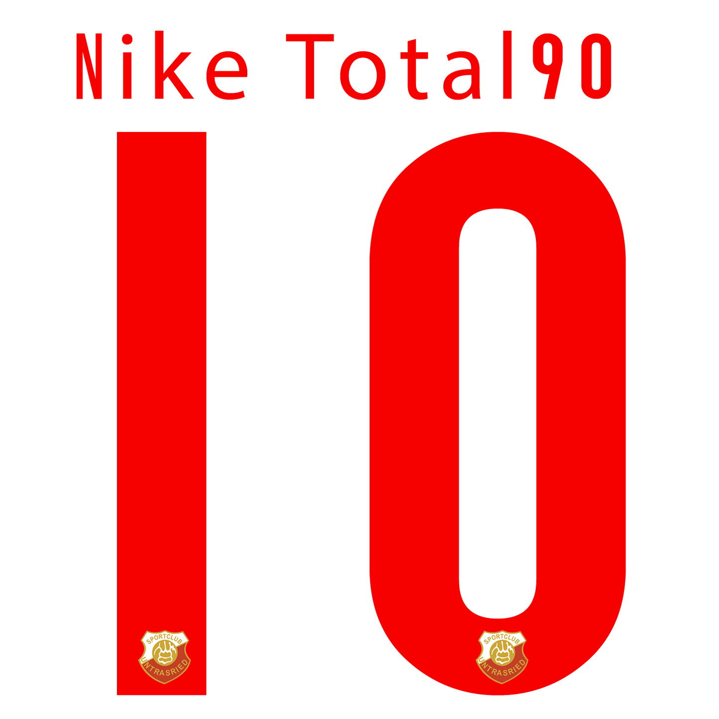 Nummernsatz "Nike Total 90" + Teamlogo druck-guru