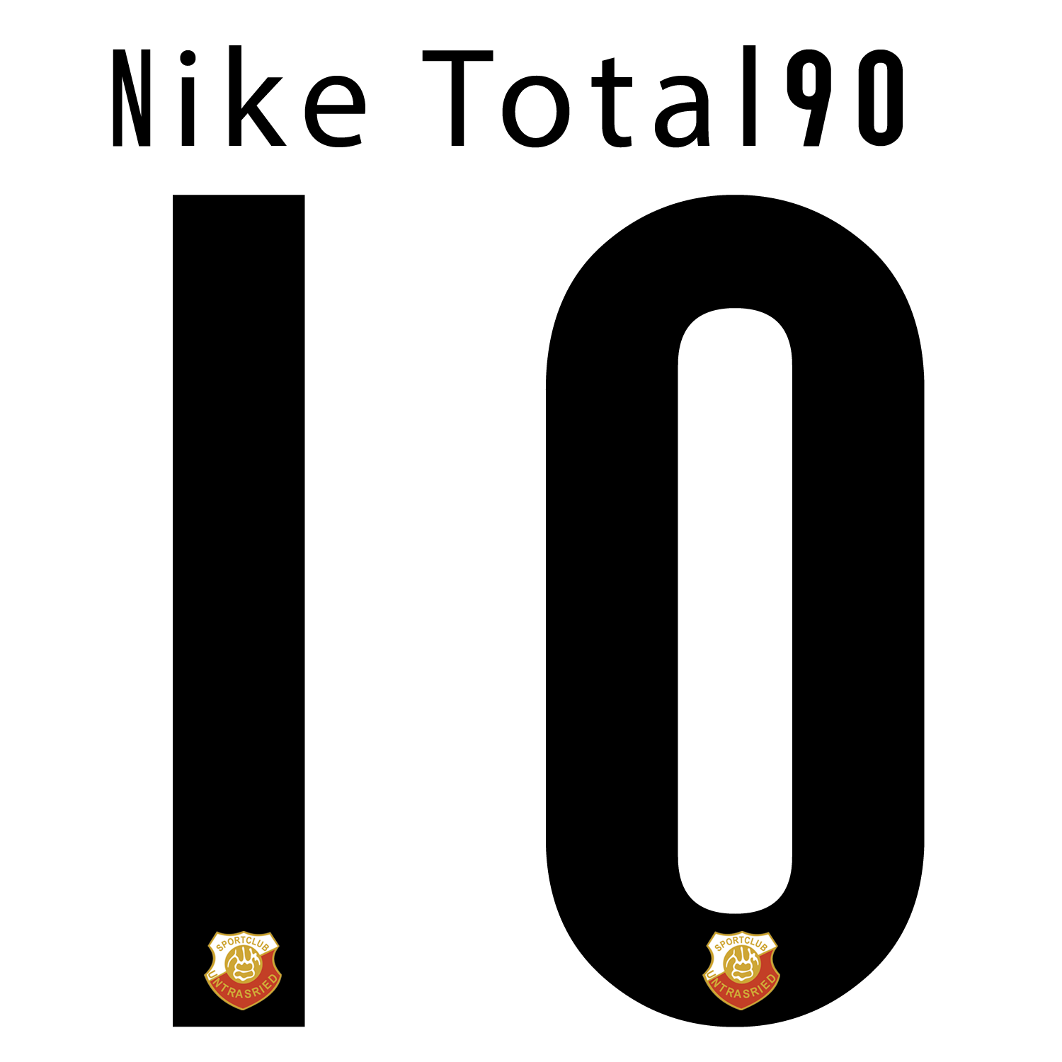 Nummernsatz "Nike Total 90" + Teamlogo druck-guru