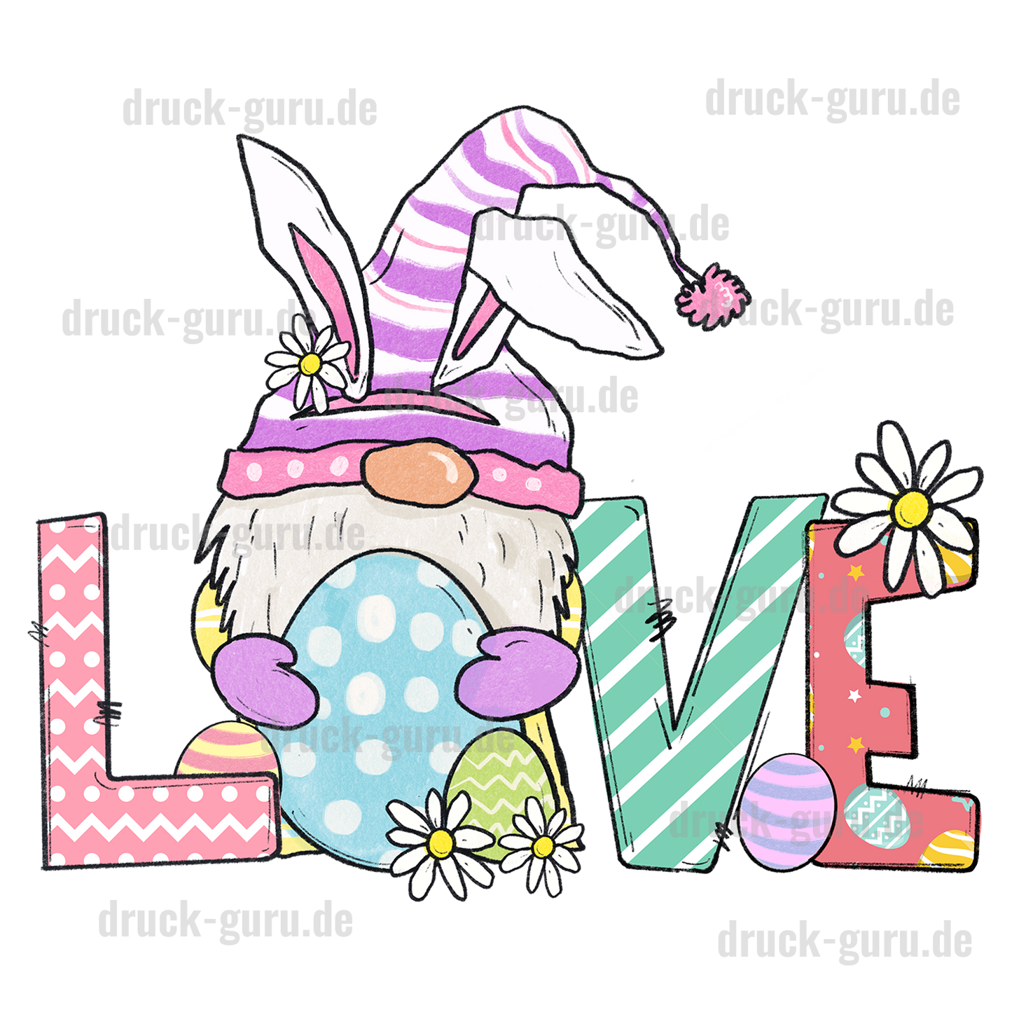 Bügelbild "Easter Love" druck-guru