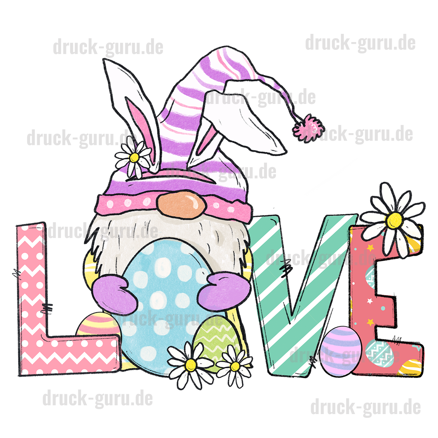 Bügelbild "Easter Love" druck-guru