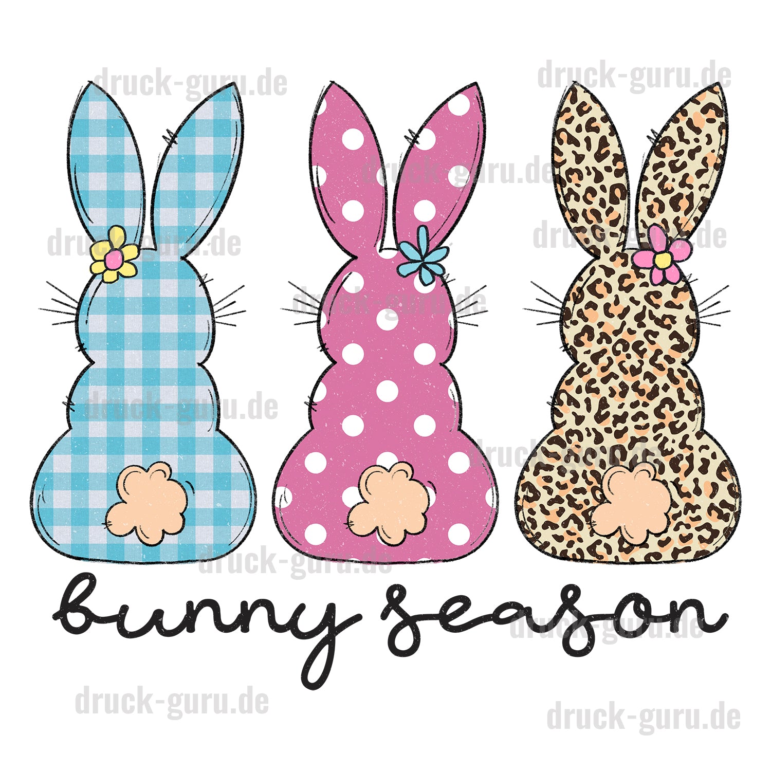 Bügelbild "Bunny Season " druck-guru