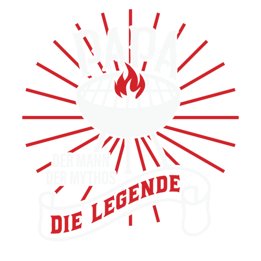 Bügelbild "Papa die Legende_weiß" druck-guru