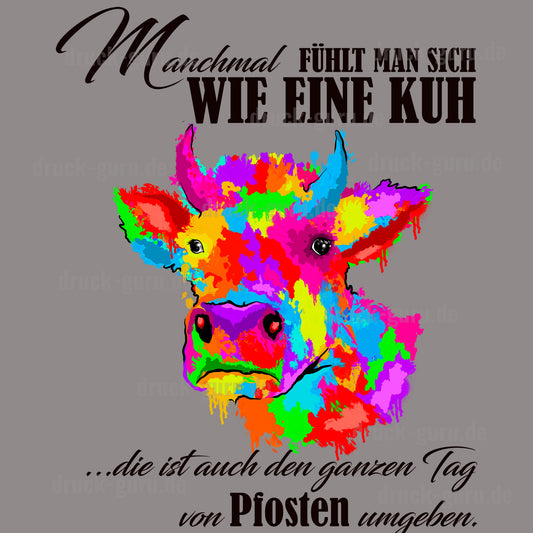 Bügelbild "Pfosten" druck-guru