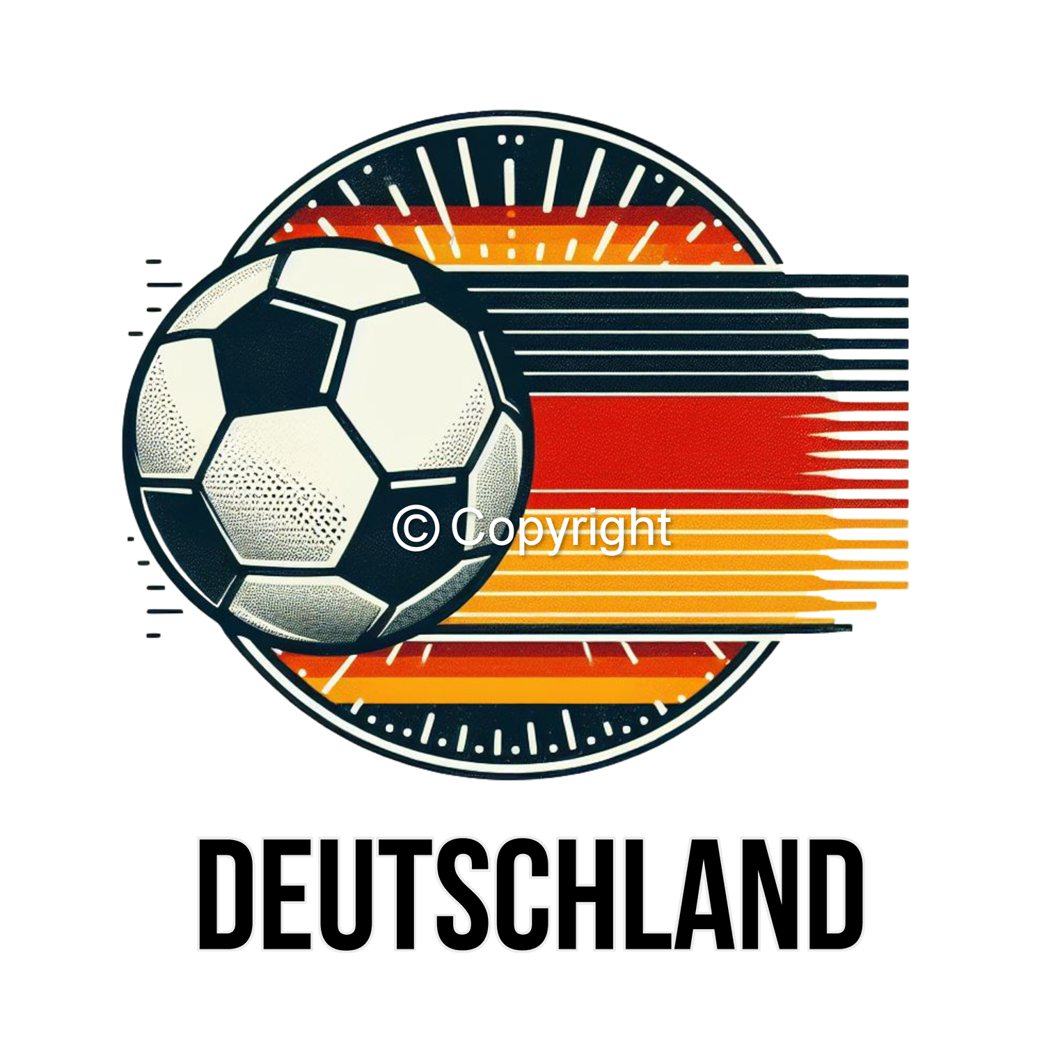 DTF Transfer EM 2024 "RETRO DEUTSCHLAND" druck-guru