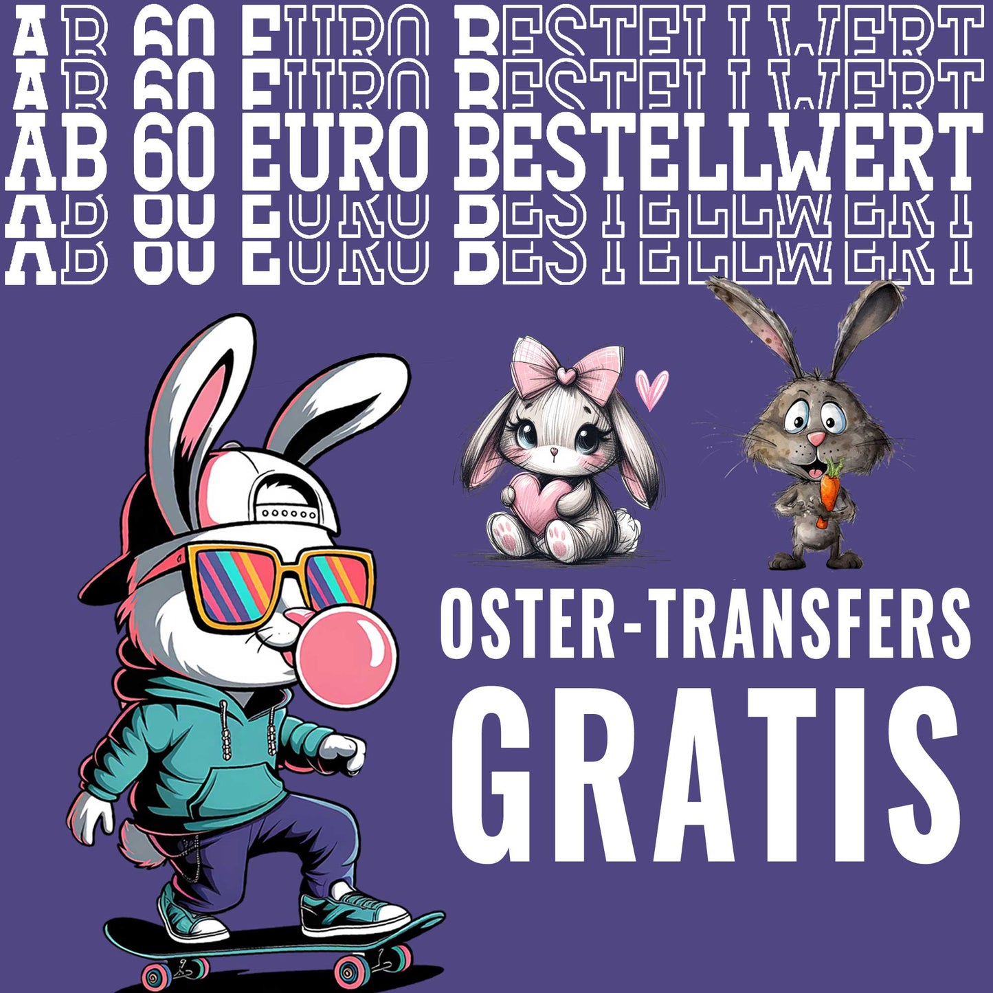 Ostern Bügelbild Mix