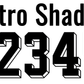 Nummernsatz "Retro Shadow" druck-guru