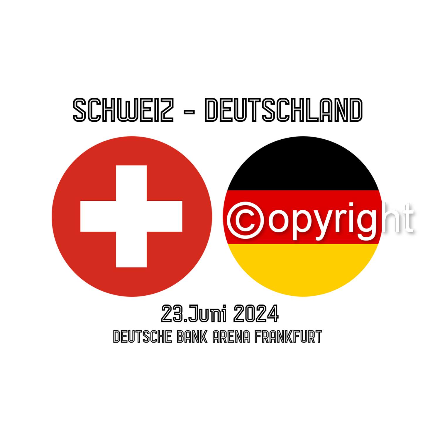DTF Transfer EM 2024 "Gameday Schweiz" druck-guru
