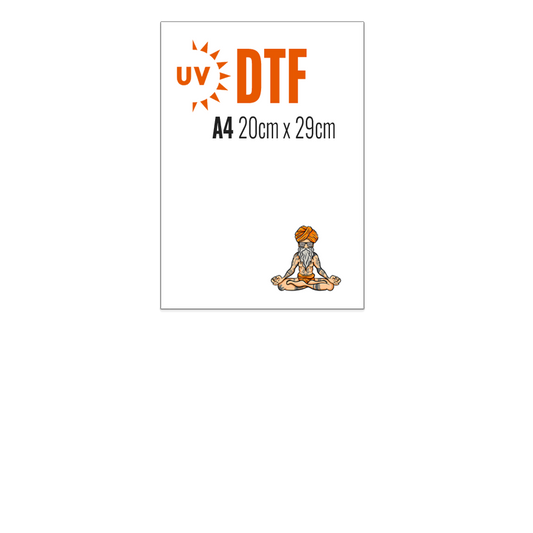 DTF UV AUFKLEBER A4 20cm x 29cm druck-guru