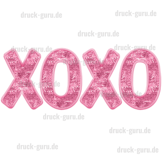 Bügelbild "Schriftzug XO XO" druck-guru