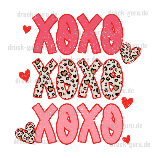 Bügelbild "Tiger XO XO XO " druck-guru