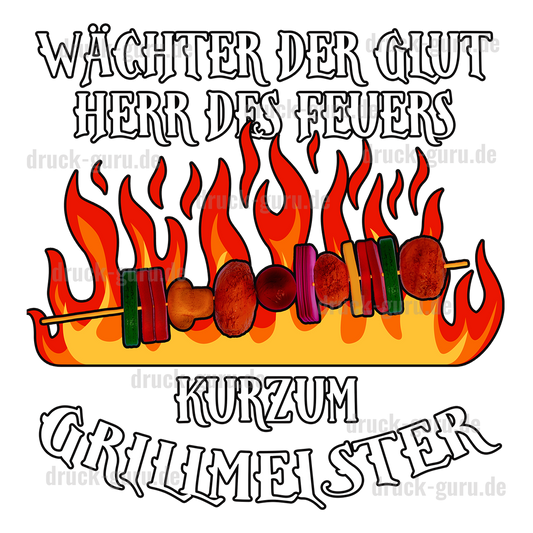 Bügelbild  "Wächter der Glut" druck-guru