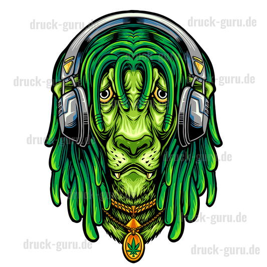 Bügelbild "Sound-Lion" druck-guru