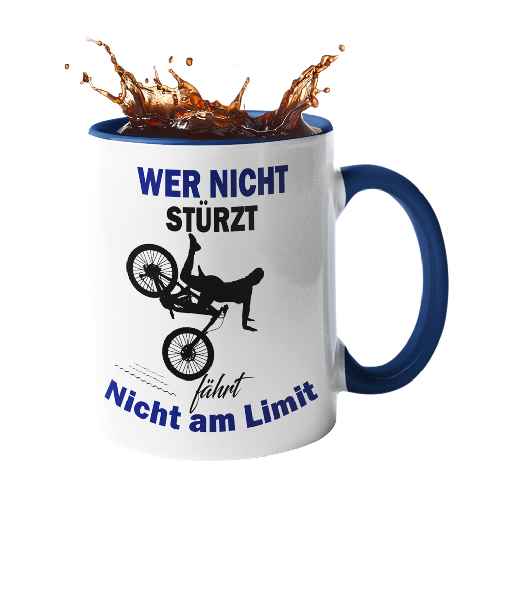 Tasse "Wer nicht stürzt" Handmade-Lifestyle