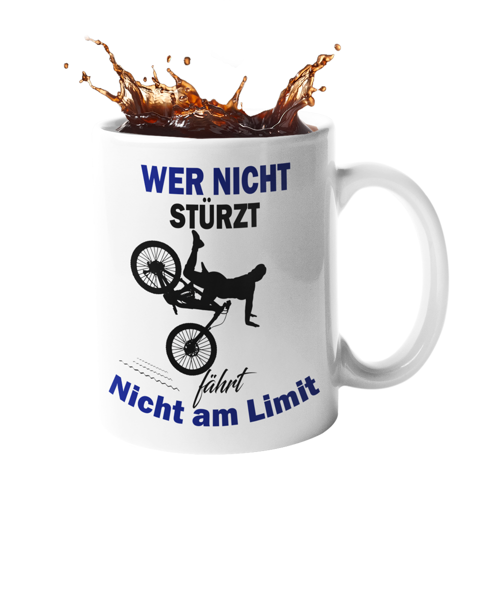 Tasse "Wer nicht stürzt" Handmade-Lifestyle