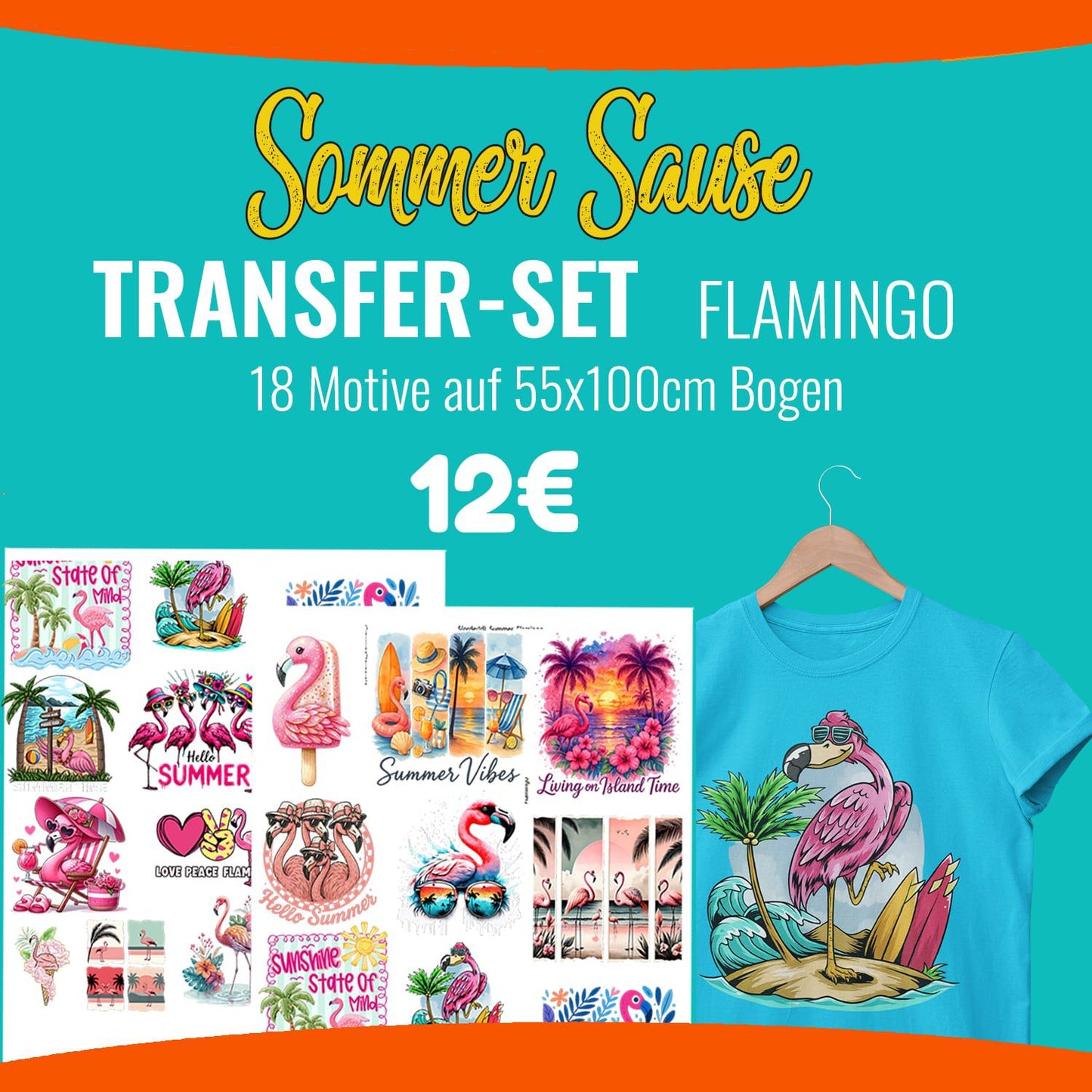 Sommersause - Aperol - Bügelbilder Mix druck-guru