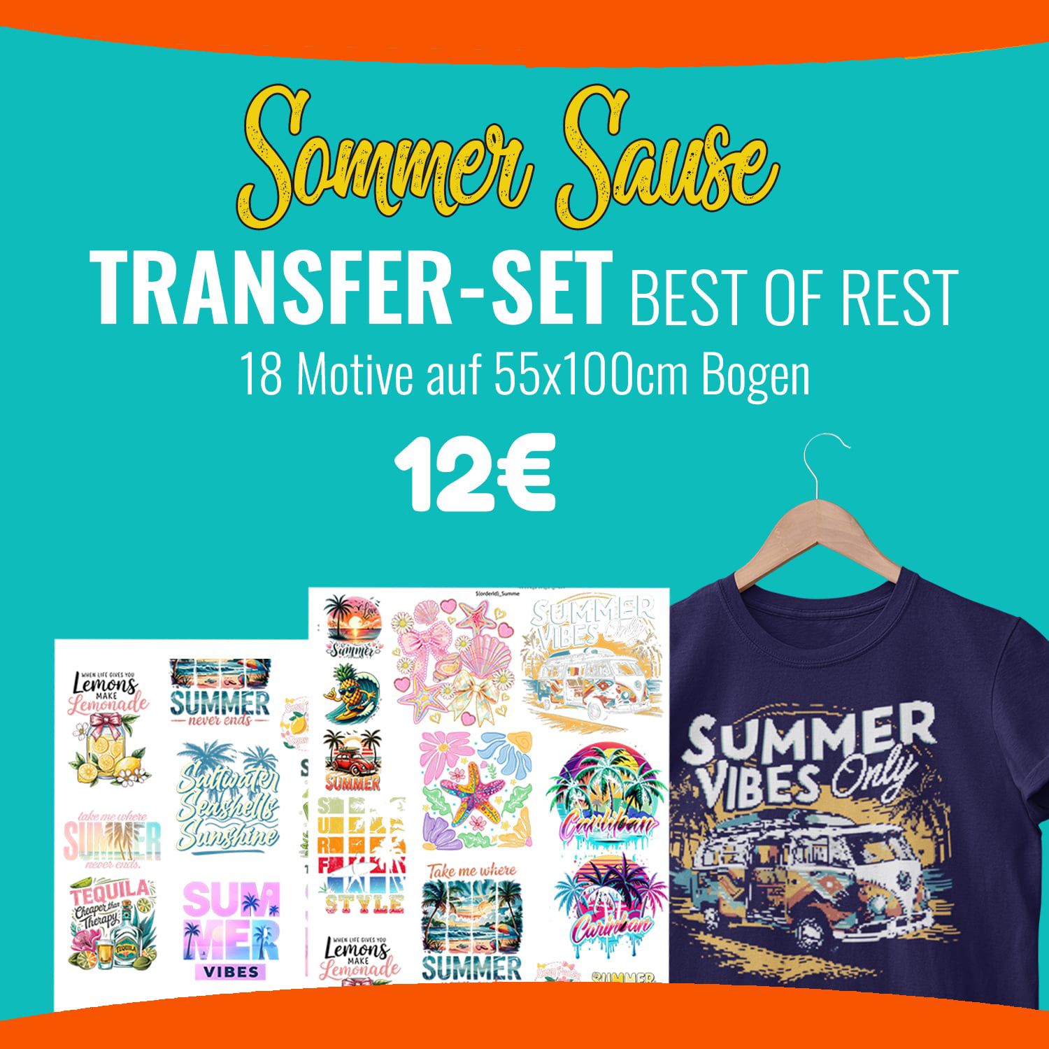 Sommersause - Best of the Rest - Bügelbilder Mix druck-guru