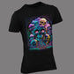 T-Shirt mit Skull und Pilzen druck-guru