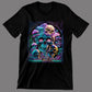 T-Shirt mit Skull und Pilzen druck-guru