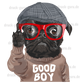 Kopie von Bügelbild "Good Boy" druck-guru