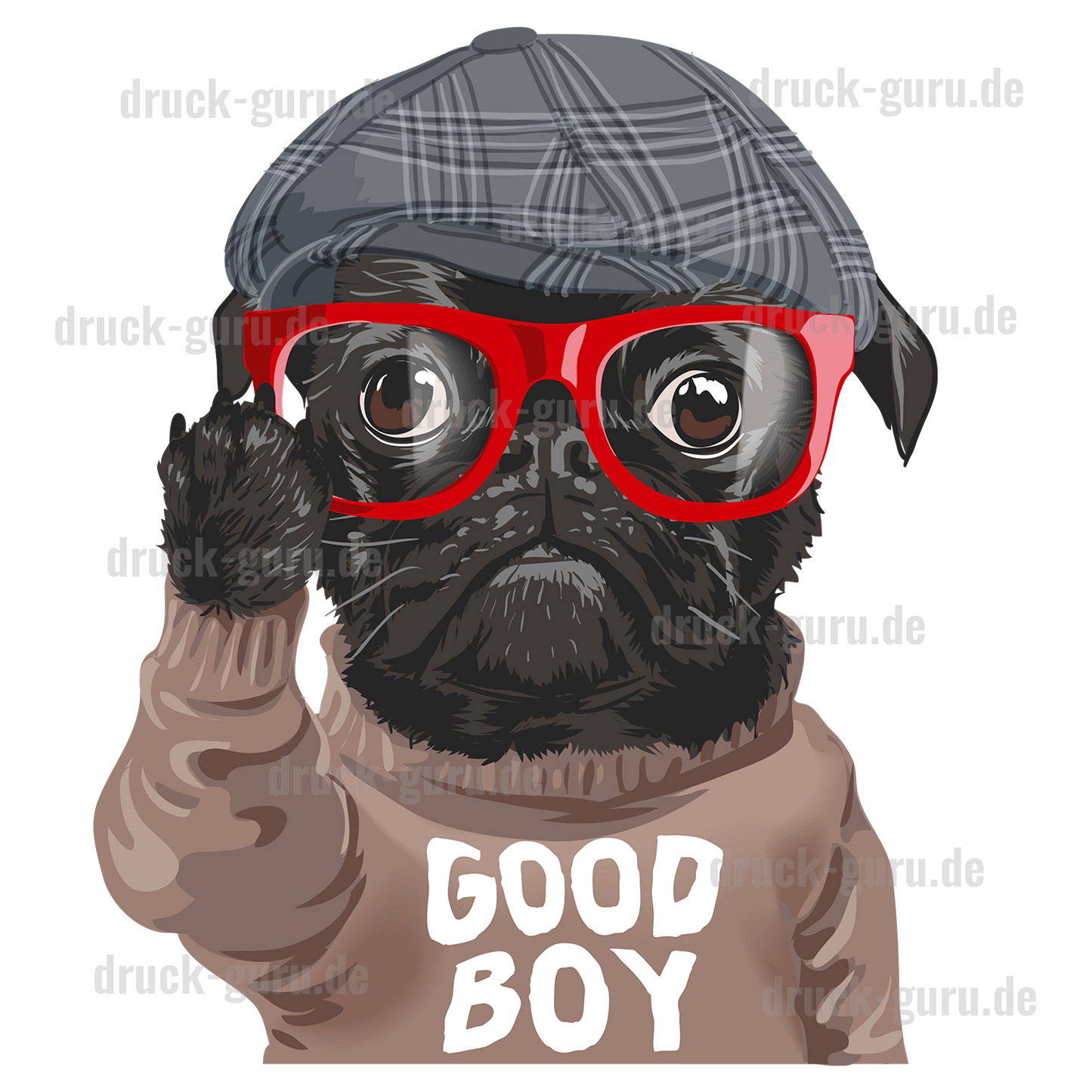 Kopie von Bügelbild "Good Boy" druck-guru