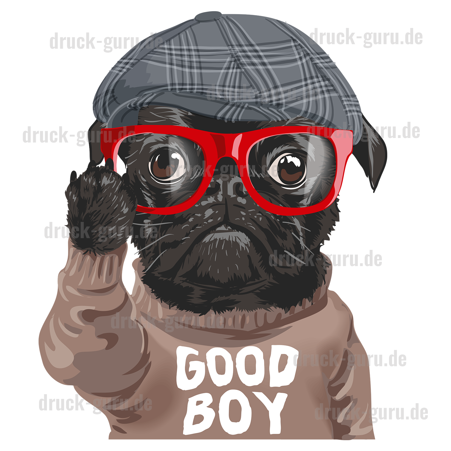 Kopie von Bügelbild "Good Boy" druck-guru