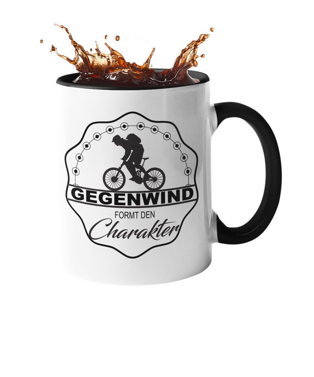 Tasse "Gegenwind formt den Charakter" Handmade-Lifestyle