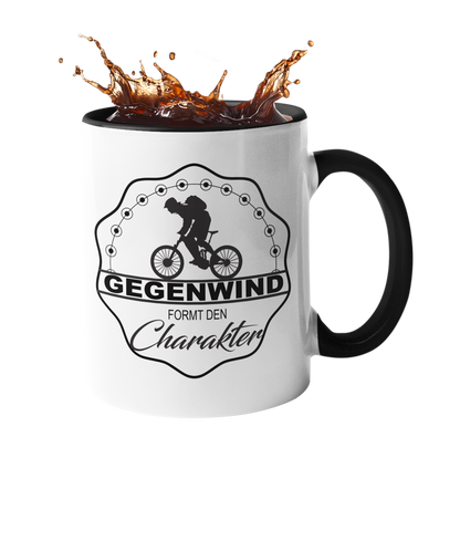 Tasse "Gegenwind formt den Charakter" Handmade-Lifestyle