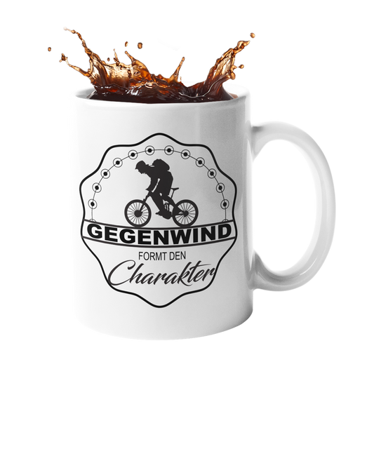 Tasse "Gegenwind formt den Charakter" Handmade-Lifestyle
