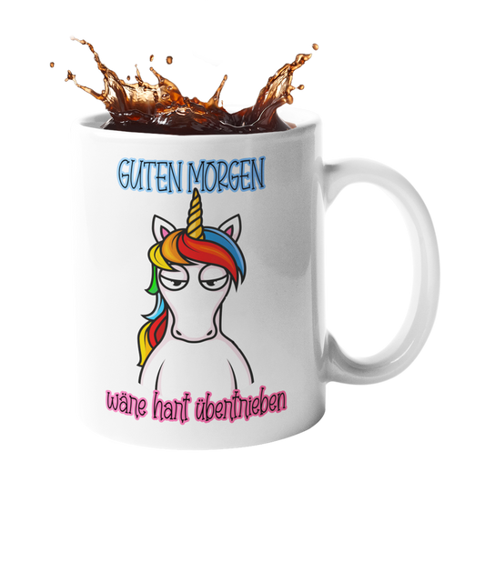 Einhorn Tasse "Guten Morgen... wäre hart übertrieben2 Handmade-Lifestyle