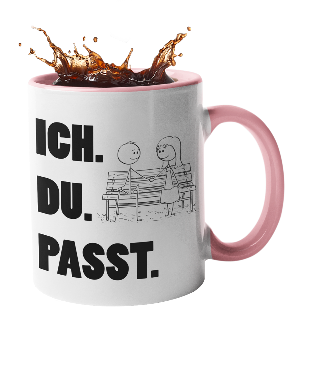 Tasse "ICH DU PASST" Handmade-Lifestyle