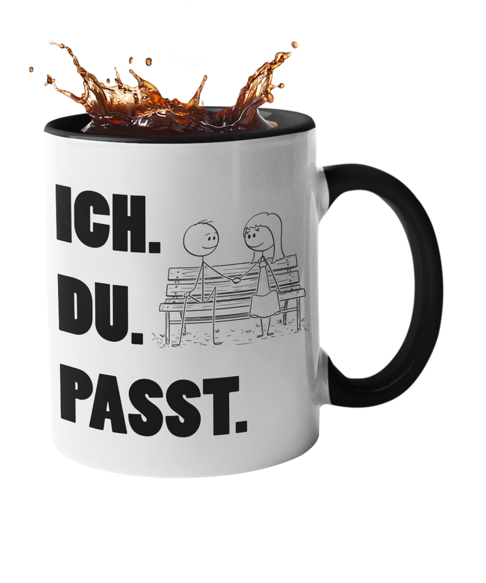 Tasse "ICH DU PASST" Handmade-Lifestyle