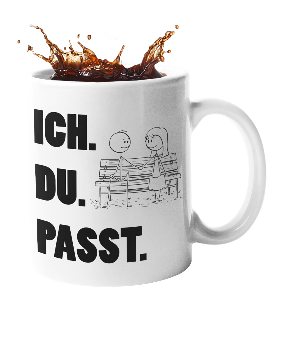 Tasse "ICH DU PASST" Handmade-Lifestyle