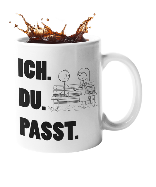 Tasse "ICH DU PASST" Handmade-Lifestyle