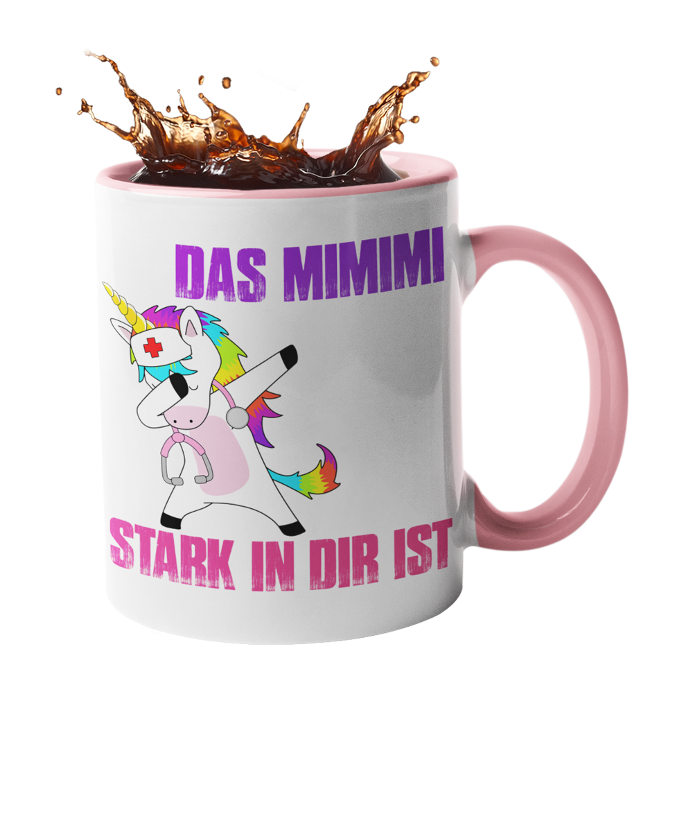 Einhorn Tasse mit Spruch "Mi mi mi" | Lustige Einhorn Geschenke Handmade-Lifestyle