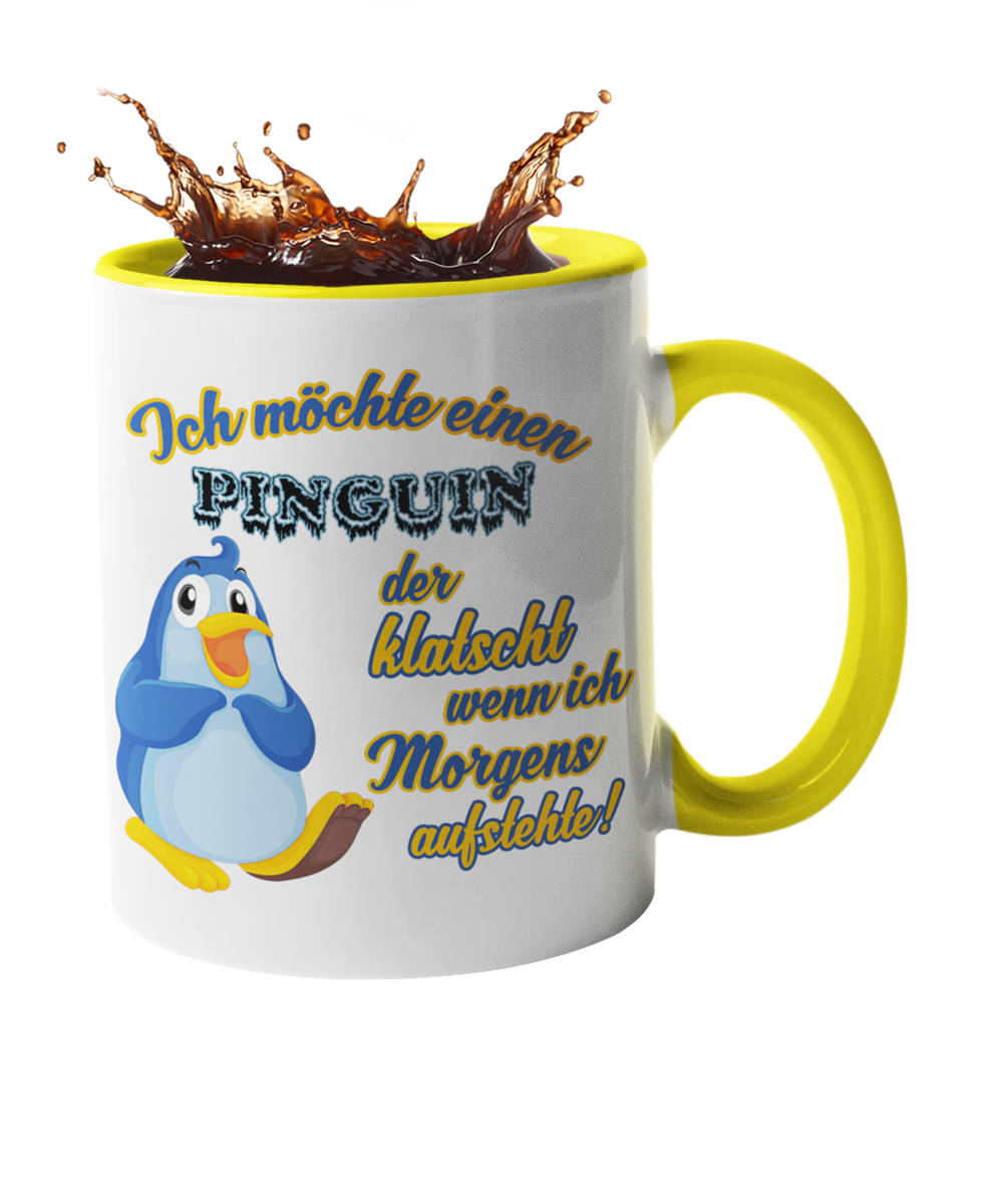 Tasse "Ich möchte einen Pinguin" Handmade-Lifestyle