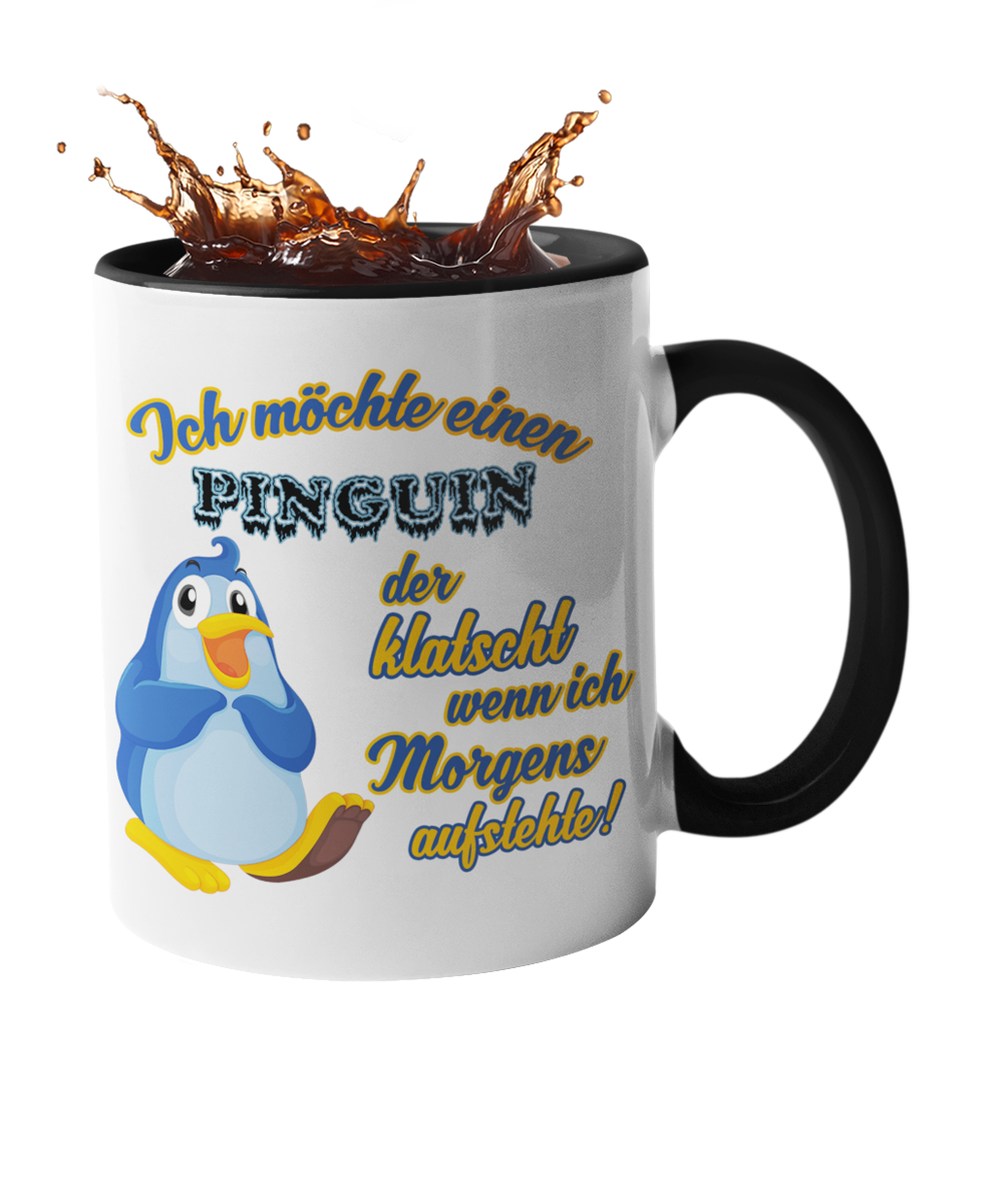 Tasse Ich möchte einen Pinguin – druck-guru