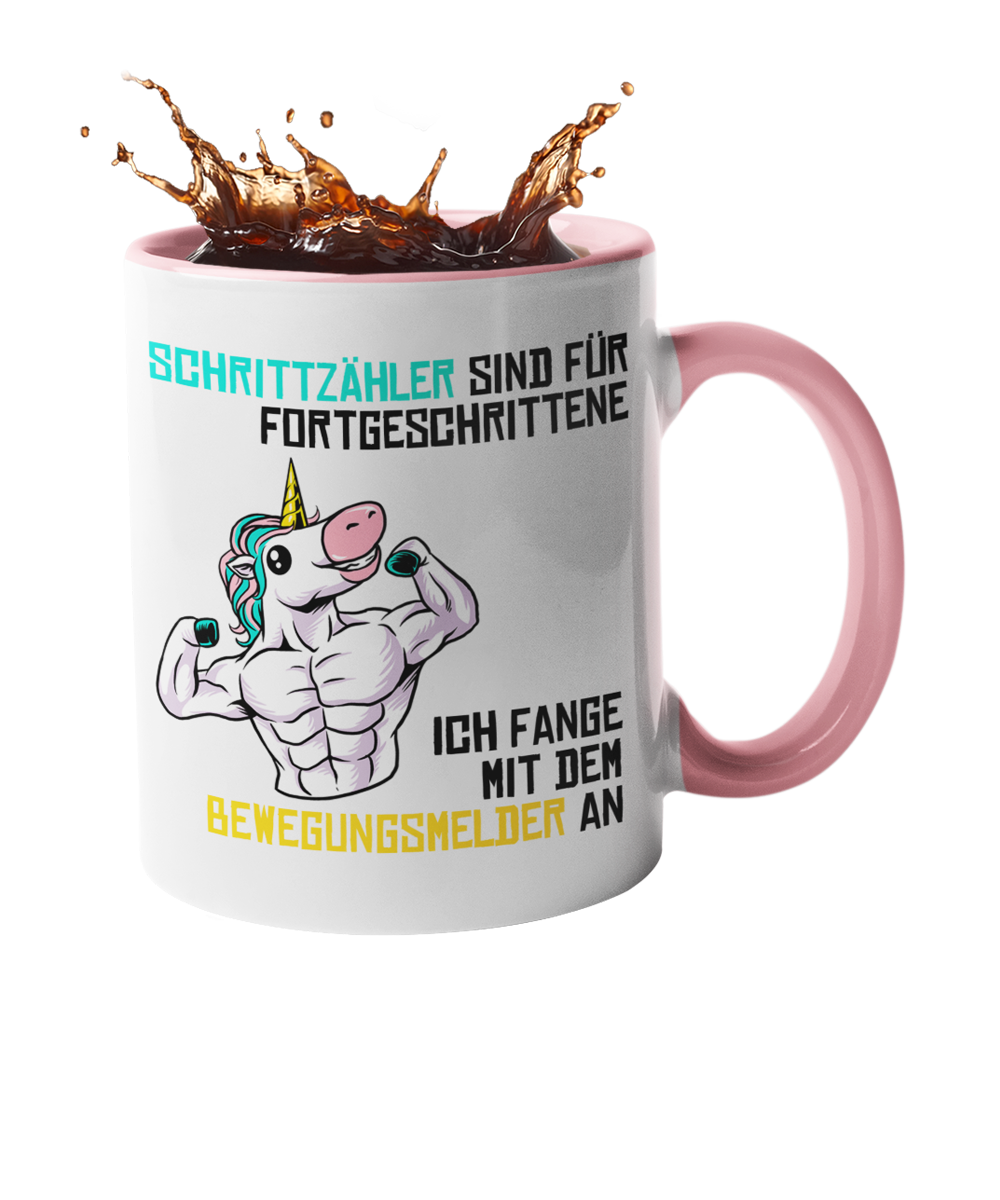 Tasse Einhorn mit Spruch "Bewegungsmelder" Handmade-Lifestyle