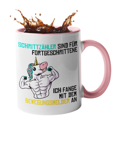 Tasse Einhorn mit Spruch "Bewegungsmelder" Handmade-Lifestyle