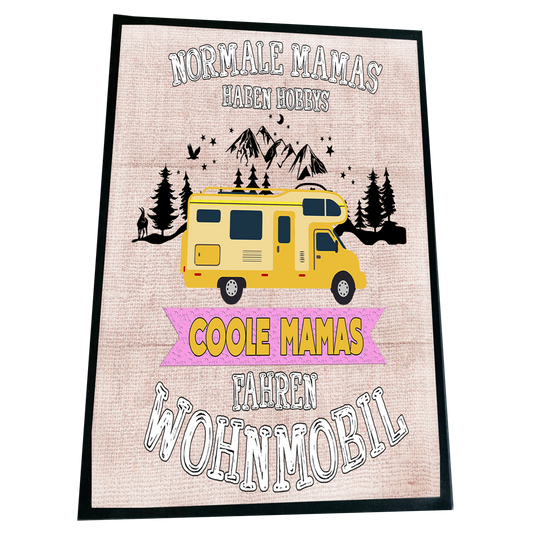 XXL Camping Fußmatte "Coole Mamas" 60x90 cm Handmade-Lifestyle