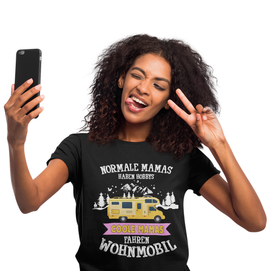 Camping T-Shirt "Coole Mamas" Handmade-Lifestyle