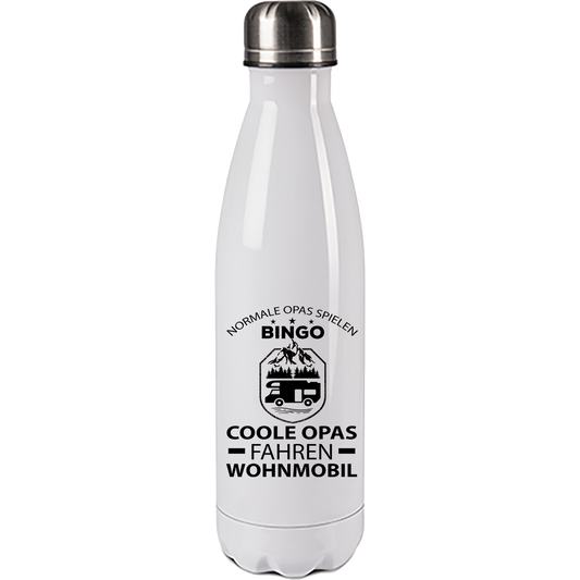 Edelstahl Trinkflasche "Normale Opas spielen Bingo" 500ml Handmade-Lifestyle