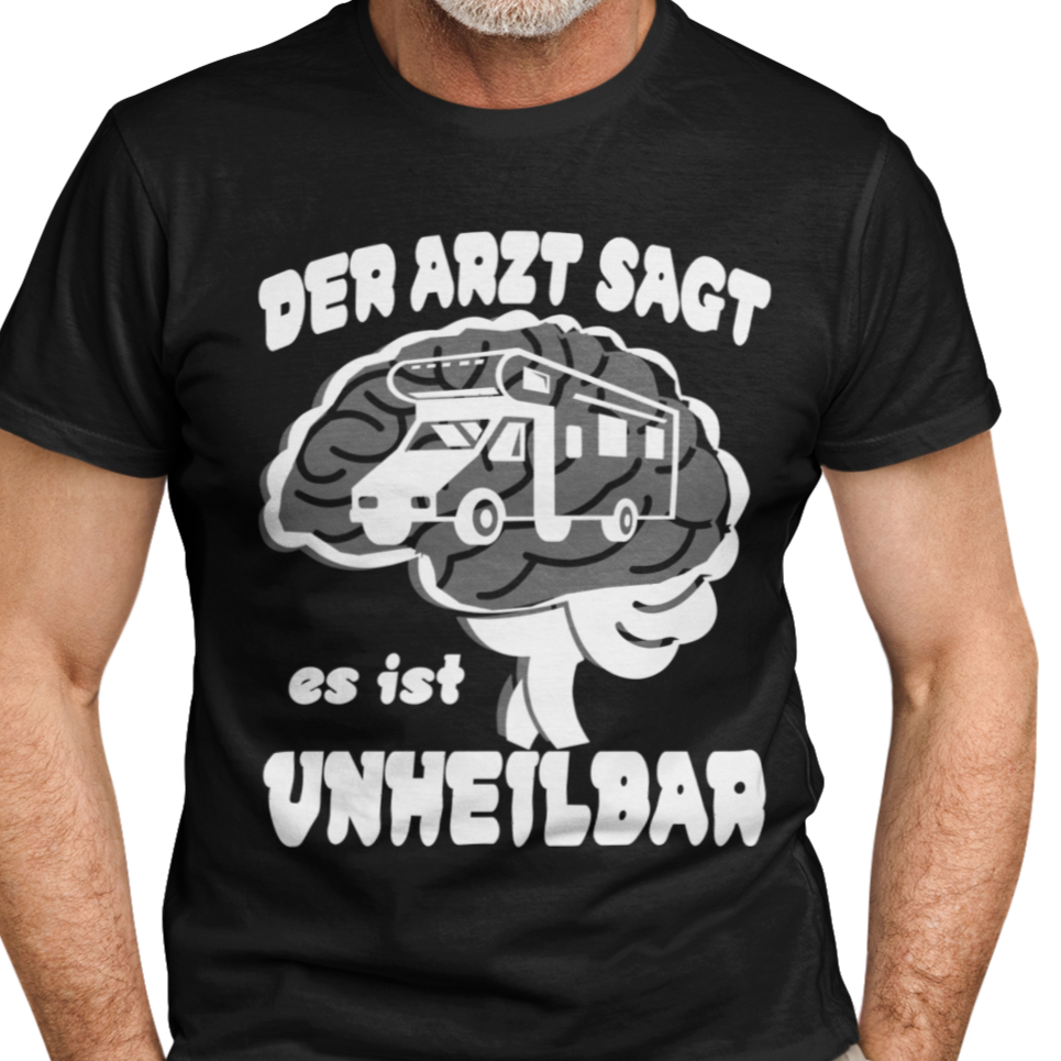T-Shirt "Unheilbar" Handmade-Lifestyle