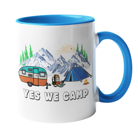 Camping-Tasse "Yes we camp" Handmade-Lifestyle