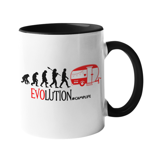 Camping-Tasse "Evolution Camping" Handmade-Lifestyle