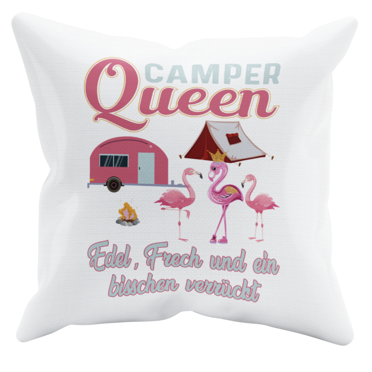 Camping Kissen "Camper Queen" Handmade-Lifestyle