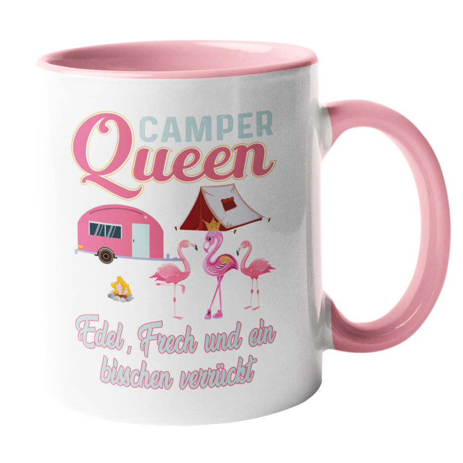 Camping-Tasse "Camper Queen" Handmade-Lifestyle