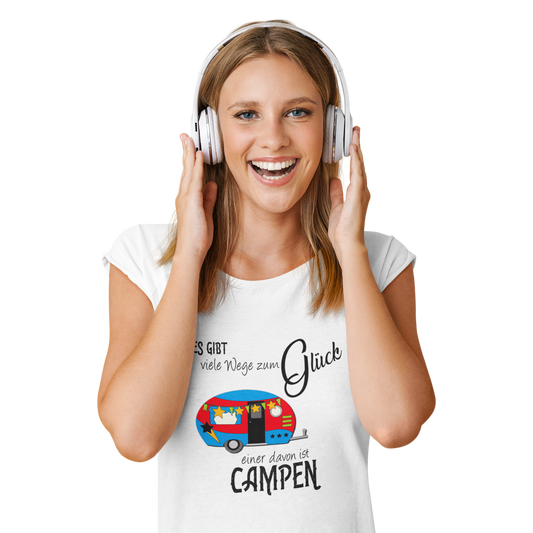 T-Shirt "Viele Wege zum Glück" Handmade-Lifestyle